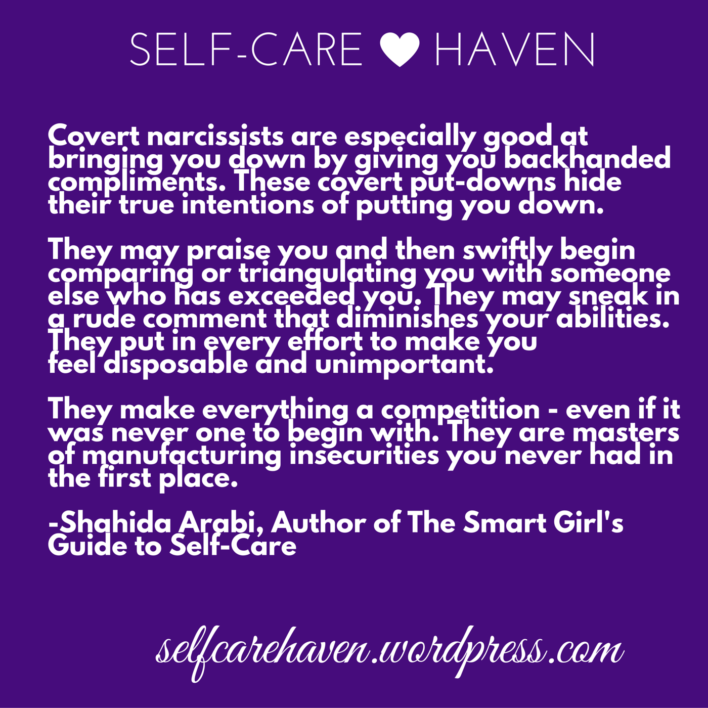 Covert Narcissists Are Especially Good At Bringing You Down By Giving